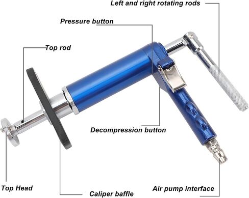 Efficient 23PCS Pneumatic Brake Caliper Tool Kit with 360 Swivel Handle, for Most Cars in Kuwait
