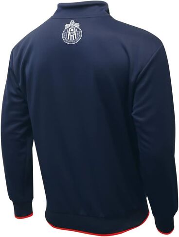 Icon Sports Soccer Track Jacket – Official Men’s World Football Club Team Casual Full Zip Up Active Adult Training Top (Chivas Centering/Navy, XX-Large) in Kuwait