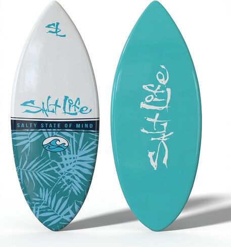 SALT LIFE Fiberglass Compression Skimboard – High-Performance Beach Skim Board for Kids, Teens & Adults – Lightweight Durable Design for Flatland & Shorebreak – 38, 42, 44, 53 in in Kuwait