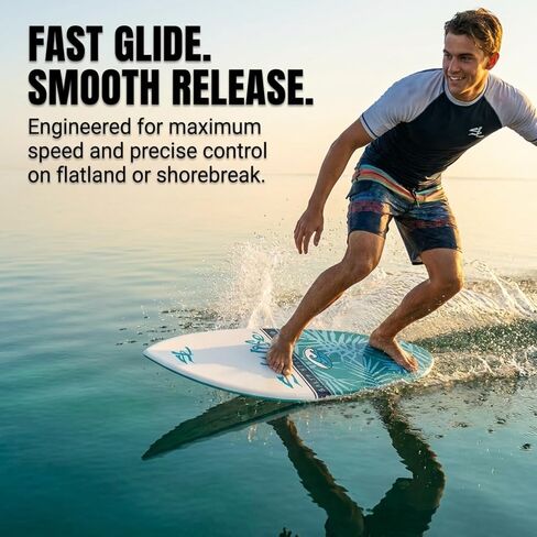 SALT LIFE Fiberglass Compression Skimboard – High-Performance Beach Skim Board for Kids, Teens & Adults – Lightweight Durable Design for Flatland & Shorebreak – 38, 42, 44, 53 in in Kuwait