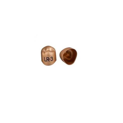 3M Solventum 940543 Unitek Crowns Gold Anodized 1st Bicuspid #3 Lower Right 5/Bx in Kuwait
