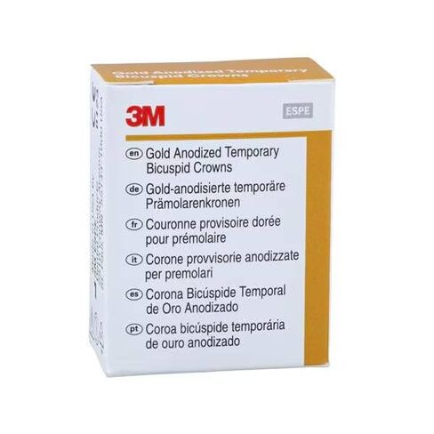 3M Solventum 940520 Unitek Crowns Gold المؤكسد 1st Bicuspid #0 العلوي الأيمن 5/Bx in Kuwait