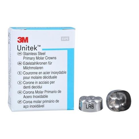 3M Solventum 900246 Unitek Crowns الفولاذ المقاوم للصدأ المولي الأساسي الثاني رقم 6 السفلي الأيمن 5/Bx in Kuwait