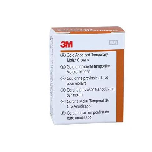 3M Solventum 940431 Unitek تاج الضرس الثاني المؤكسد باللون الذهبي رقم 1 أسفل اليسار 5/Bx in Kuwait