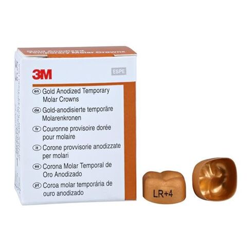 3M Solventum 940444 Unitek تاج الضرس الثاني المؤكسد الذهبي رقم 4 السفلي الأيمن 5/Bx in Kuwait