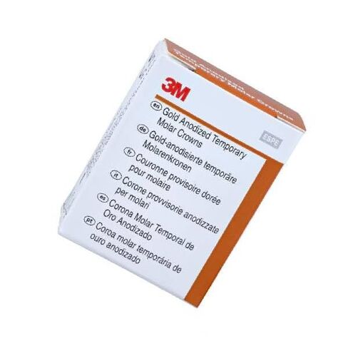 3M Solventum 940444 Unitek تاج الضرس الثاني المؤكسد الذهبي رقم 4 السفلي الأيمن 5/Bx in Kuwait