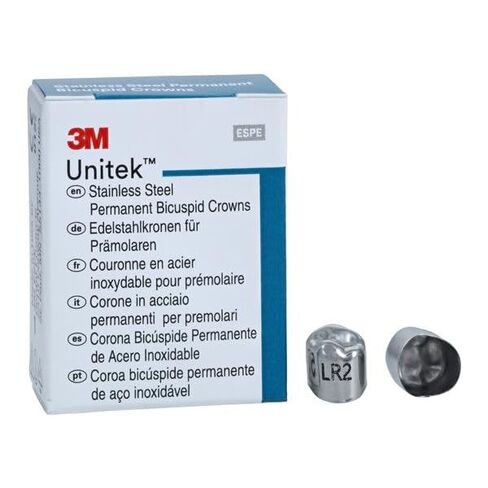 3M Solventum 900642 Unitek Crowns الفولاذ المقاوم للصدأ 2nd Bicuspid الدائم #2 الجزء السفلي الأيمن 5/Bx in Kuwait