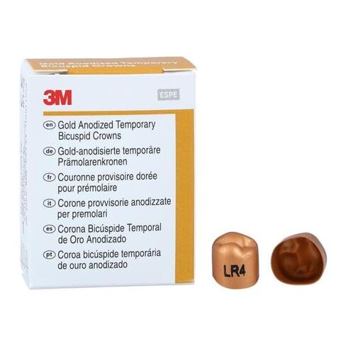 3M Solventum 940644 أشكال تاج الأسنان بأكسيد الذهب رقم 4 أسفل اليمين 5/Bx in Kuwait