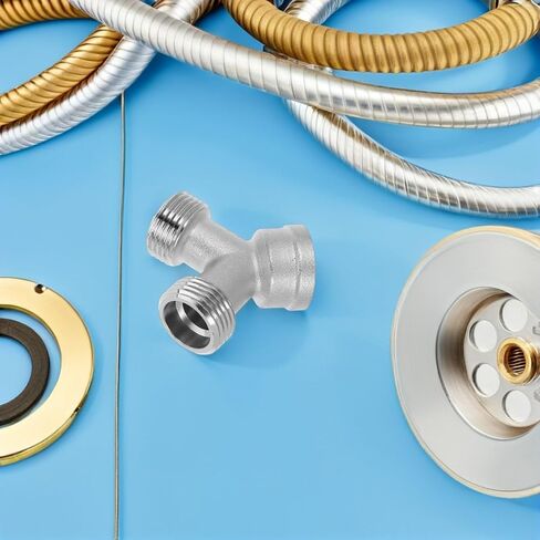 3/4 Inch Y-shaped Copper Water Splitter Connector for Washing Machine Hose Tee with Leakproof Connection and Temperature Resistant Features, for Home Plumbing Maintenance in Kuwait