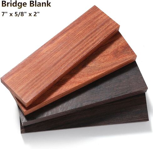 Redwood Lumber Blank Smooth Surface Wood for DIY Musical Instrument Knobs Nut Saddles Handle Plate Material- 2 Pc in Kuwait