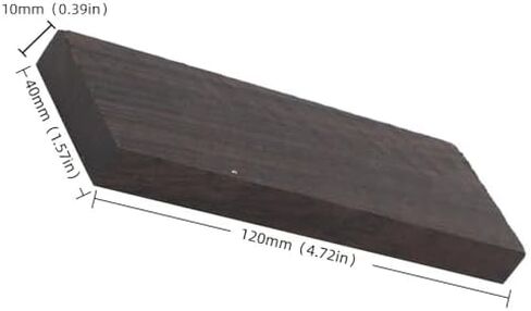 2Pcs Black Ebony Blank Lumber Handle Plate Material 120x40x10mm – Ebony Wood Timber Handle Plate in Kuwait