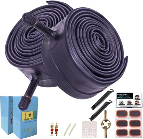 Bike Inner Tubes for 28 x 1 5/8 x 1 1/2, 700C 32mm, Compatible with 700x35C 700x36C 700x37C 700x38C 700x40C 700x42C 700x43C, 2 Pack in Kuwait
