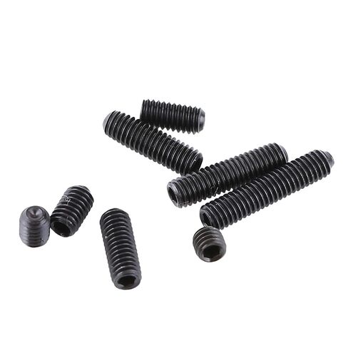 200Pcs M3 Set Screw, Carbon Steel Socket Cup Screw Kit, 8 Common Sizes Headless Hex Socket Screws Set for Fastening and Connecting Objects, Black Flat End in Kuwait