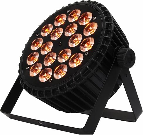 SHEHDS LED 18x12W Par Can Stage Lights, RGBW 4in1 Wash/Strobe Effect, DMX512 Uplights Aluminum Shell with Sound Activated Party Lights for Christmas Halloween Disco Club Wedding in Kuwait