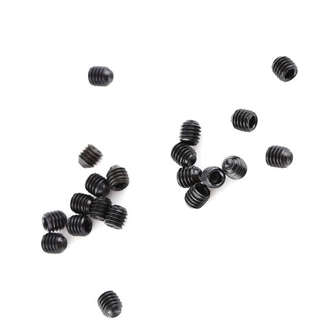 200Pcs M3 Set Screw, Carbon Steel Socket Cup Screw Kit, 8 Common Sizes Headless Hex Socket Screws Set for Fastening and Connecting Objects, Black Flat End in Kuwait