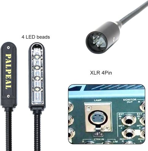 22 inch LED Mixer gooseneck lamp for Light Control Equipment,DJ Mixer gooseneck Light for Yamaha BEHRINGER, Flexible gooseneck,XLR 4 Pin Port in Kuwait