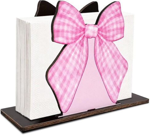 Coffee Themed Wooden Napkin Holder, Coffee Cup Paper Napkin Organizer, Vintage Kitchen Table Tissue Stand for Cafe Bar Counter Dining Room in Kuwait