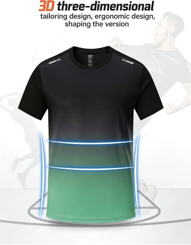 Men's short-sleeved and short-pants gradient sportswear set for summer in Kuwait