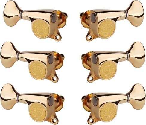 Gotoh Mini 510 3+3 Guitar Tuners with Metal Knobs, Gold in Kuwait