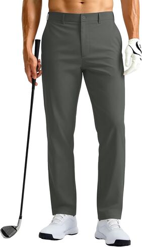 Mens Golf Pants Stretch Dress Casual Pants 28"/30"/32"/34" Quick Dry Lightweight Slacks for Men Trousers with 6 Pockets in Kuwait