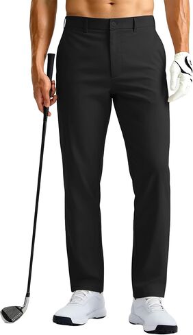Mens Golf Pants Stretch Dress Casual Pants 28"/30"/32"/34" Quick Dry Lightweight Slacks for Men Trousers with 6 Pockets in Kuwait