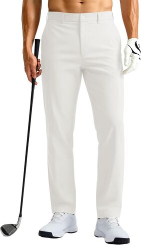 Mens Golf Pants Stretch Dress Casual Pants 28"/30"/32"/34" Quick Dry Lightweight Slacks for Men Trousers with 6 Pockets in Kuwait