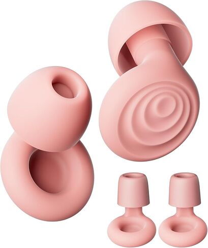 Yawsoy Ear Plugs for Sleeping Noise Cancelling, Concert Ear Plugs Reusable Soft Noise Reduction for Sleep, Focus, Travel, Work, Motorcycle, with 6 Silicone Ear Tips and 6 Foam Ear Tips (Purple) in Kuwait