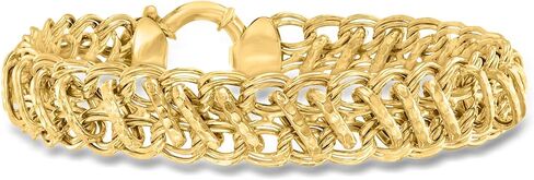 Ross-Simons 18kt Gold Over Sterling Multi-Link Bracelet in Saudi Arabia
