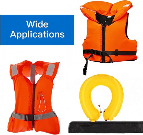 3PCS Inflatable Life Jacket Yellow Bobbin Replacement, Portable Life Vest Belt Bobbins Replacement Work with Automatic Inflator Device in Kuwait