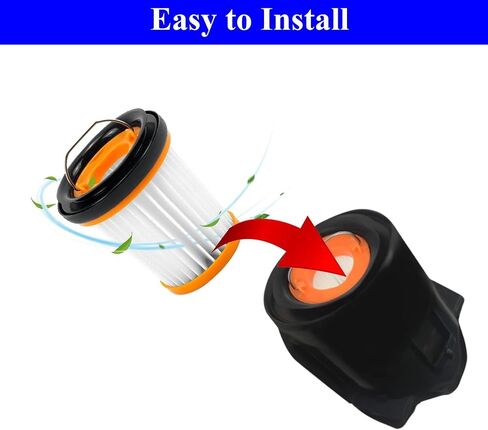 استبدال فلتر WV201 لـ Shark Wandvac ION W1 S87 استبدال فلتر المكنسة الكهربائية المحمول WV200، WV201، WV205، WV201BK، WV220، مقارنة بالجزء # XHFWV200، 4 مرشحات حزمة وفرشاة نظيفة واحدة in Kuwait