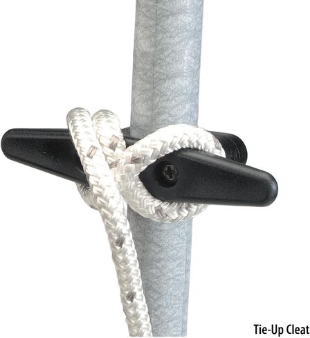 Dockmate Ultimate 12' Mooring Whips – Pair of Fiberglass Boat Whips with Adjustable Aluminum Bases & Rubber Shock Absorbers – Spring Action, Easy One-Hand Operation, Quick Storage Design – Includes in Kuwait