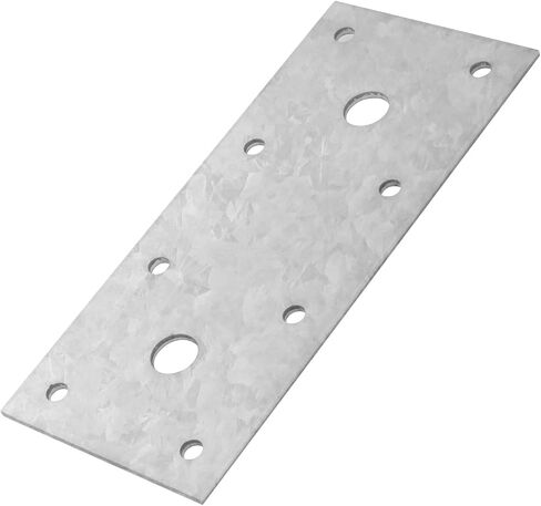 10 Pack 5-1/2" Flat Tie Mending Plate, Galvanized Steel Straight Bracket | for Wood in Kuwait