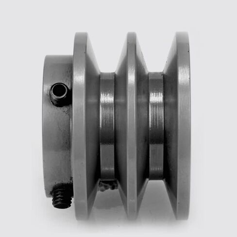 2BK25-7/8" Bore Solid Sheave Pulley with 2-1/2" (2.50") OD, ID: 7/8" 2 Grooves 2BK2578 for V Belt B Class 5L 5/8" in Kuwait