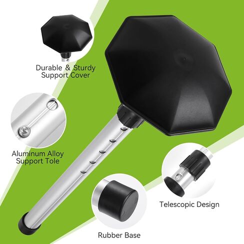 عمود دعم حقيبة السفر للجولف من MIKOSI - قضيب دعم من الألومنيوم قابل للتعديل مقاس 21-52 بوصة/ذراع قوي، واقي نادي الجولف لحالات السفر in Kuwait