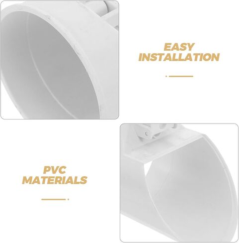 UPKOCH Pvc Sewer Vent Cover Valve 110mm round Drain Backflow Preventer for Kitchen Bathroom Fan Ventilation Pipe Plug in Kuwait