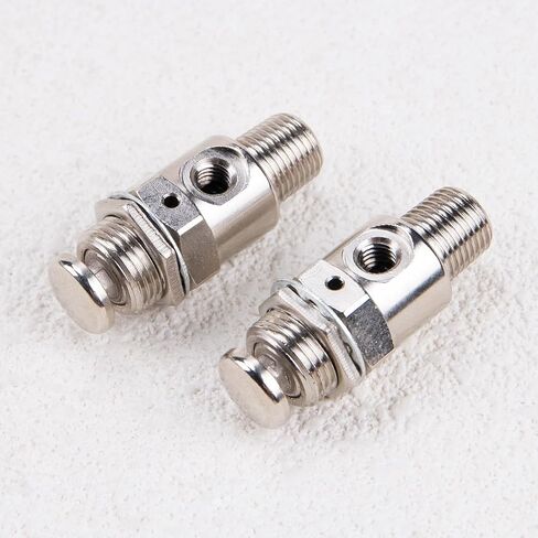 KOOBOOK 1Pcs TAC-3P Pneumatic Valve Mechanical Air Control with Push Button Switch 2 Position 3 Way M5x0.8 Connection Manual Valve for Efficient Industrial Use Resistant 0-60°C in Kuwait