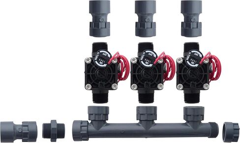 Hunter PGV101-MM 3 Zone Dura Manifold Valve Kit with Flow Control - Slip PGV101G (3 zone) in Kuwait