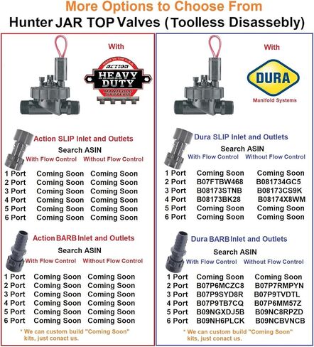 Hunter PGV101-MM 3 Zone Dura Manifold Valve Kit with Flow Control - Slip PGV101G (3 zone) in Kuwait