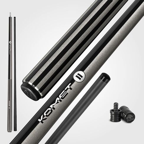 RHINO Break Cue - عمود من ألياف الكربون بنسبة 100% ومؤخرة مركبة، مستدق احترافي، تصميم قوي ودقيق وعصري in Kuwait