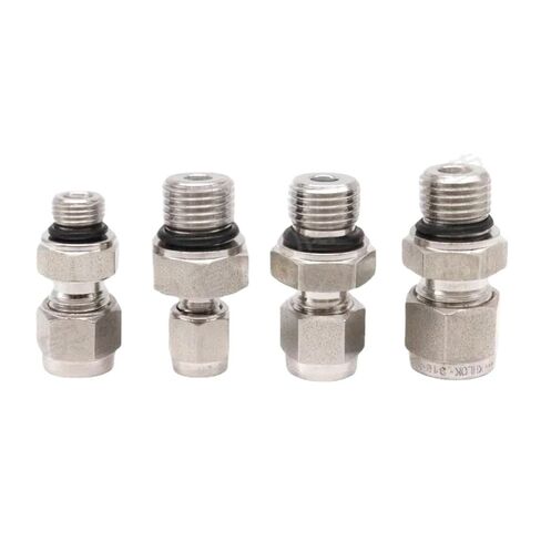 1 قطعة G 1/8 "1/4" 3/8 "1/2" 3/4 "1" BSPP ذكر إلى 3 6 8 10 12 مم و 1/8-1 "بوصة أنبوب ضغط الاتحاد SUS316L تركيب الأنابيب غير القابل للصدأ (1l2 بوصة-G1l4 BSPP) in Kuwait