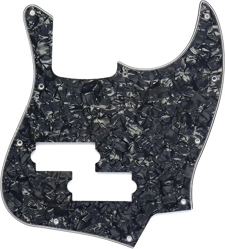 3 طبقات J Bass Style Pickguard مع فتحة التقاط PB، لوحة خدش بديلة للجيتار. (أسود) in Kuwait