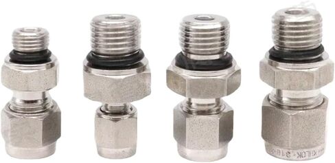 1 قطعة G 1/8 "1/4" 3/8 "1/2" 3/4 "1" BSPP ذكر إلى 3 6 8 10 12 مم و 1/8-1 "بوصة أنبوب ضغط الاتحاد SUS316L تركيب الأنابيب غير القابل للصدأ (8mm-G1l4 BSPP) in Kuwait