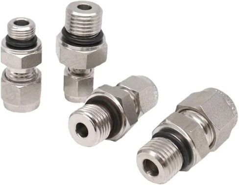 1 قطعة G 1/8 "1/4" 3/8 "1/2" 3/4 "1" BSPP ذكر إلى 3 6 8 10 12 مم و 1/8-1 "بوصة أنبوب ضغط الاتحاد SUS316L تركيب الأنابيب غير القابل للصدأ (8mm-G1l4 BSPP) in Kuwait