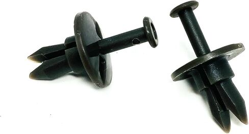 53388 Push Rivet 7/16 in. (1.11 cm) Nylon, Black - 24 Pcs in Kuwait