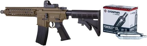 Crosman CFAR1X Full Auto R1 CO2-Powered BB Air Rifle and Red Dot Sight 15-Count CO2 Cartridges in Saudi Arabia