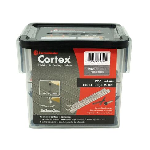 Fastenmaster مجمعة Cortex المكونات المخفية للتزيين Trex - Pebble Beach (100 ln/ft) in Kuwait