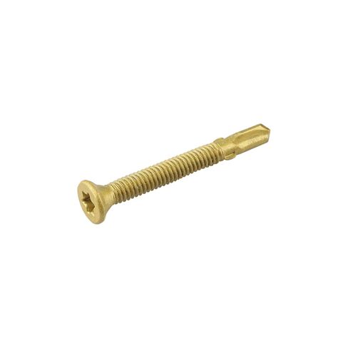 #12-24 × 2 مخرطة Tek Torx/Star Head ذاتية الحفر من الخشب إلى المعدن، رأس برغي T-30 Torx للأسرة المسطحة أو المقطورات أو لتثبيت الخشب على الفولاذ - 100 قطعة in Kuwait