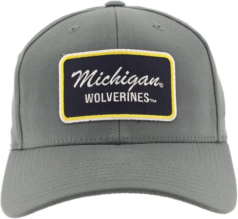 Michigan Wolverines NCAA Officially Licensed Fitted Hat ZH Patch Brick Gray, Medium in Saudi Arabia