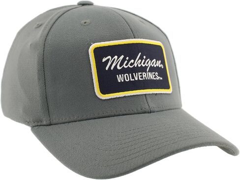 Michigan Wolverines NCAA Officially Licensed Fitted Hat ZH Patch Brick Gray, Medium in Saudi Arabia