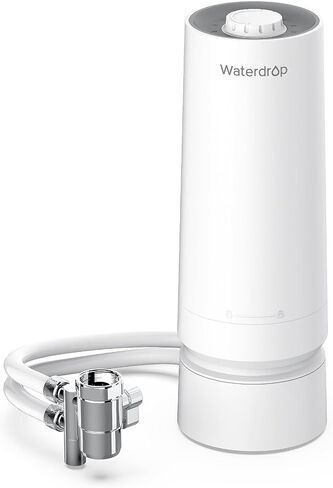 Waterdrop CTF-01 Water Filter for Sink Faucet, NSF/ANSI 42 Certified Countertop Water Filter System, 5-Stage Stainless Steel Sink Filter, Reduces Heavy Metals and 99% Chlorine, 8000 Gallons, 1 Filter in Saudi Arabia